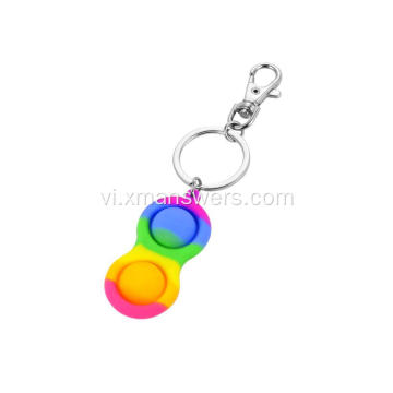 Ngón tay bong bóng âm nhạc Keychain gặm nhấm Pioneer